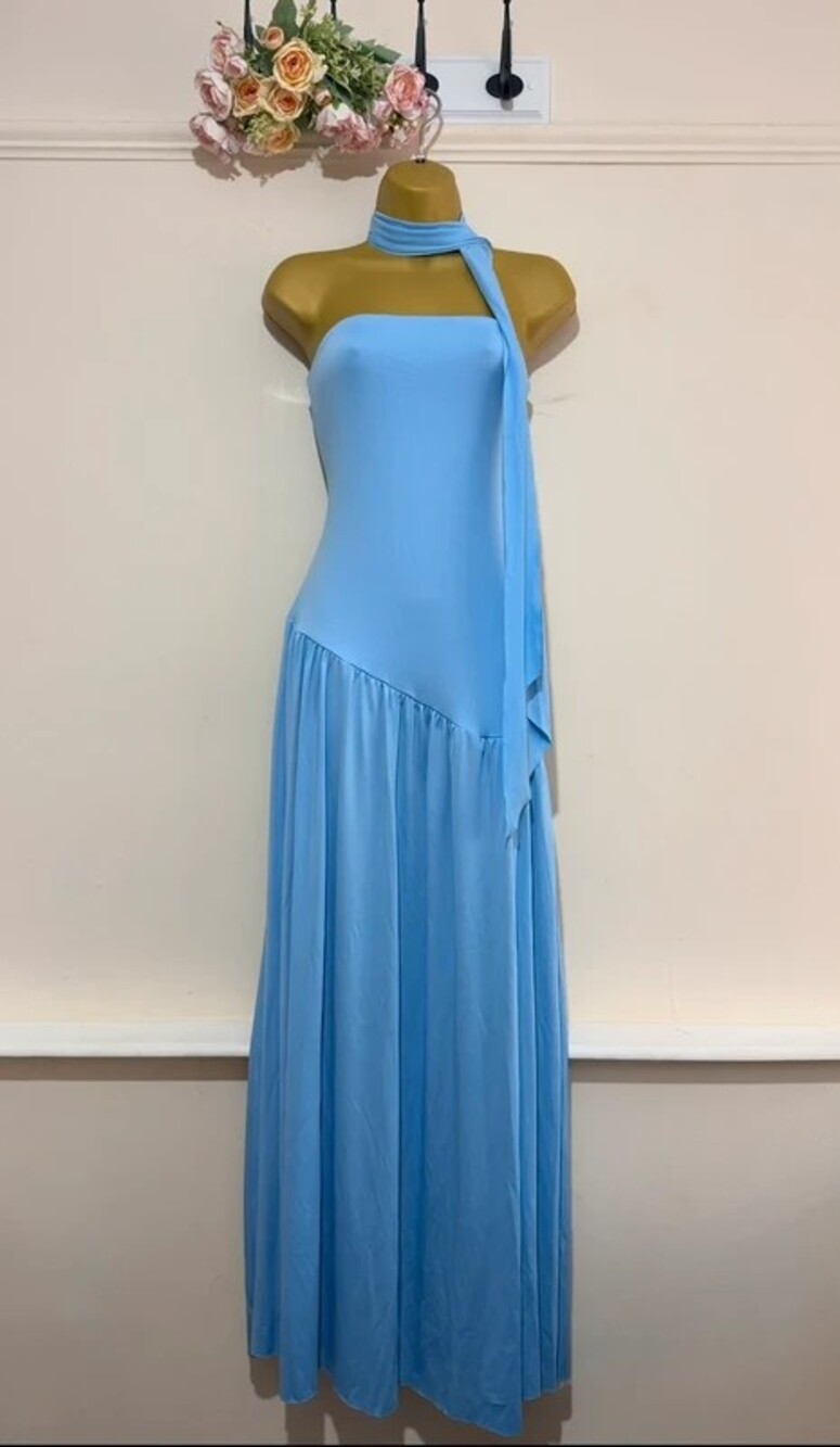 Women's blue dress